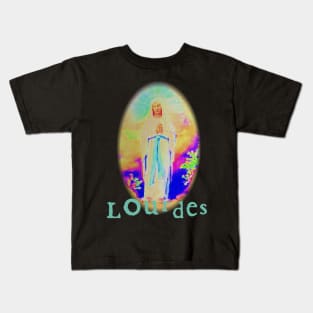 Our Lady of Lourdes Virgin Mary St Bernadette France Catholic Kids T-Shirt